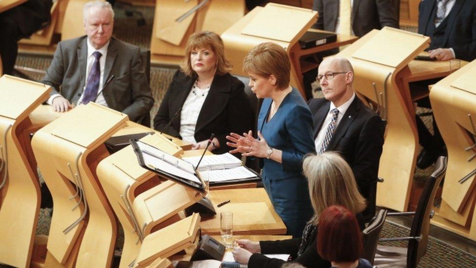 Scottish government front bench