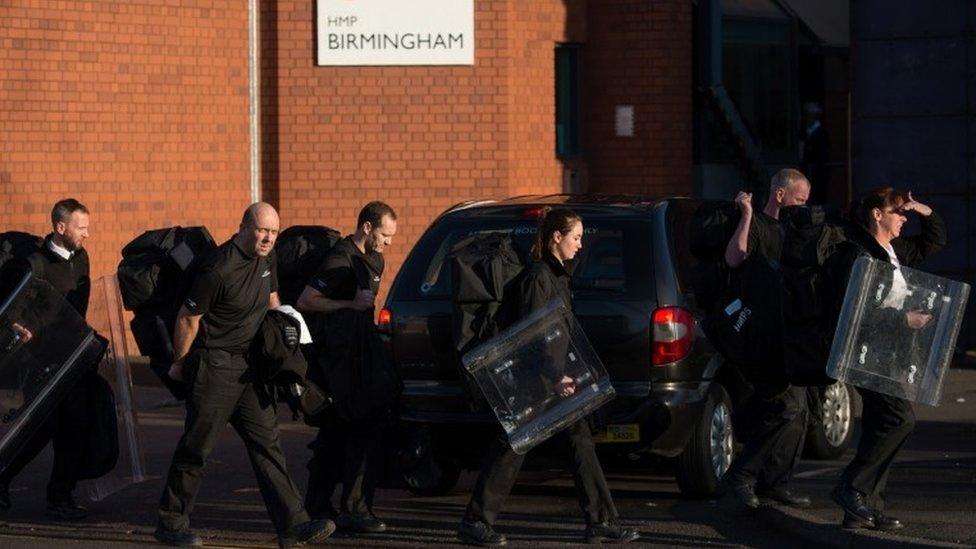 Guards leave the jail