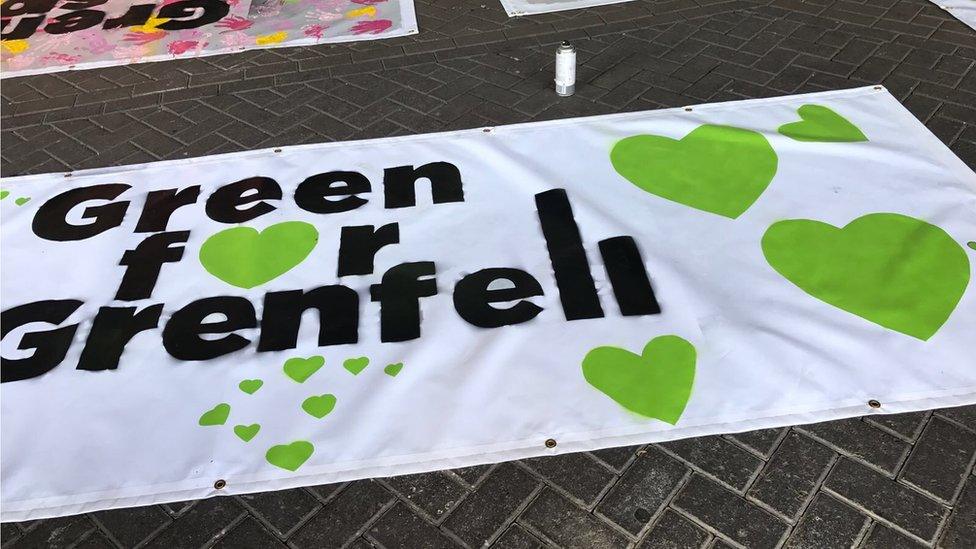 This year, many people took time at Carnival to remember the victims of the Grenfell Tower fire. Grenfell Tower is close to the route of the parade.