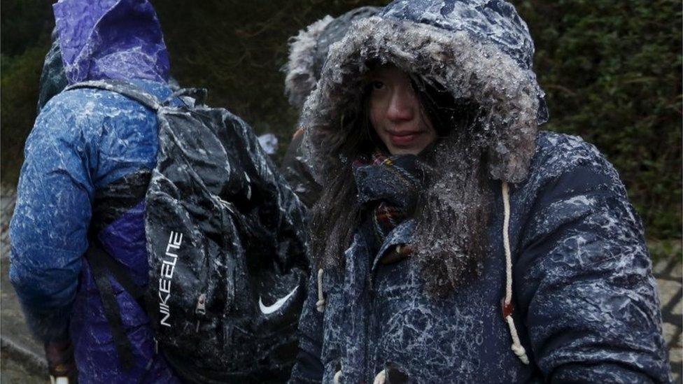 Hikers in Hong Kong