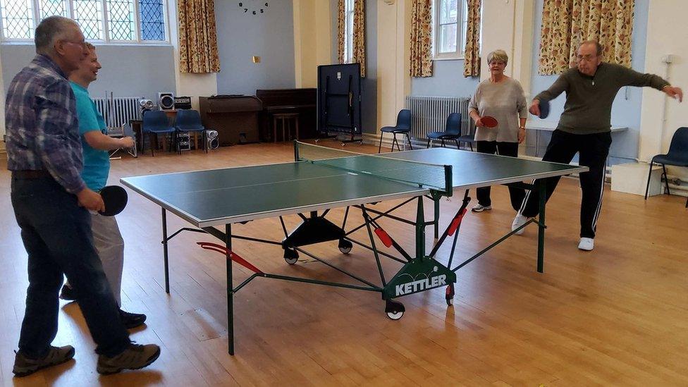 Table tennis class