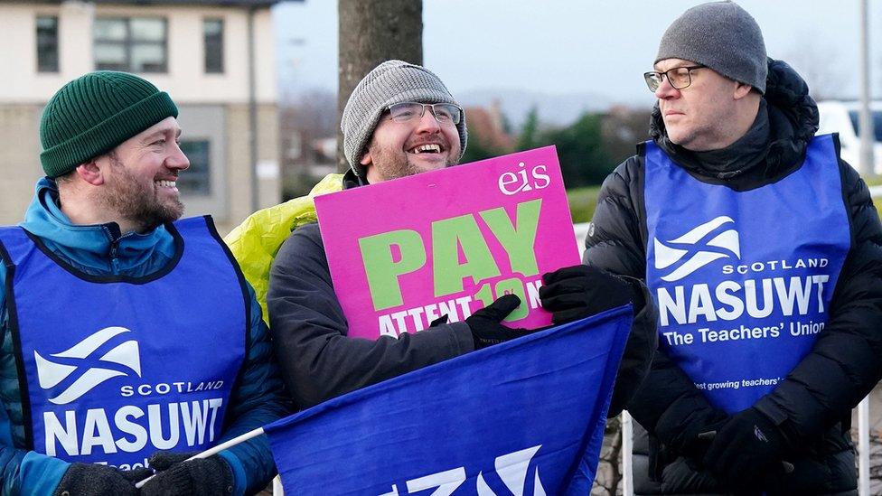 Striking teachers