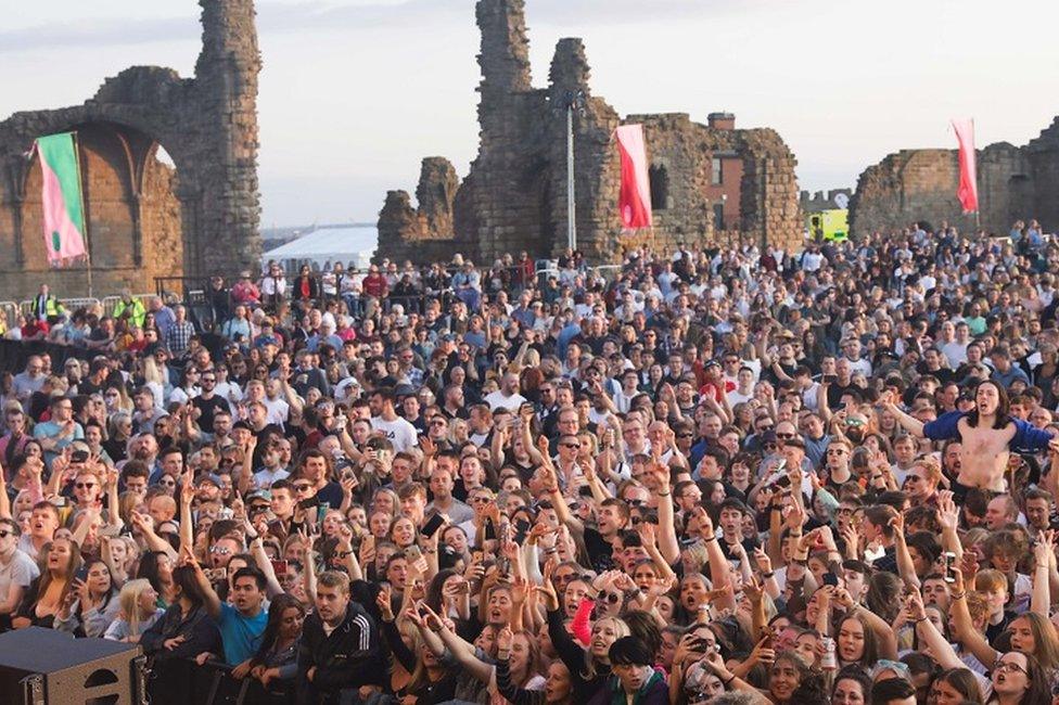 Crowd at Mouth of the Tyne Festival