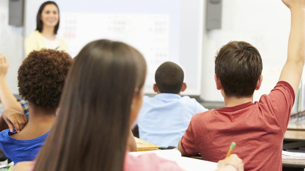 Pupils in class