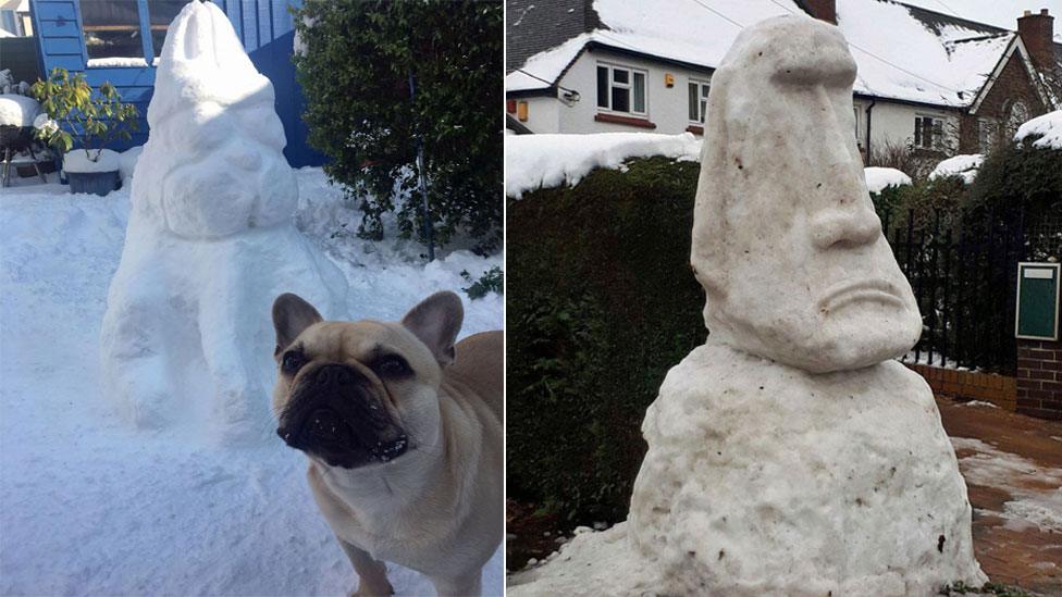 Snow sculptures