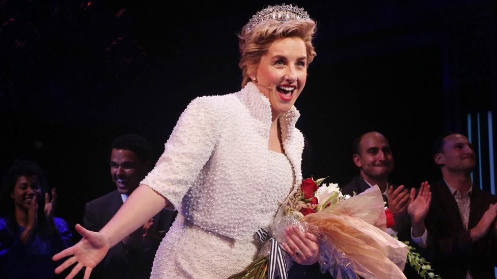 Jeanna de Waal as Princess Diana in Diana the Musical