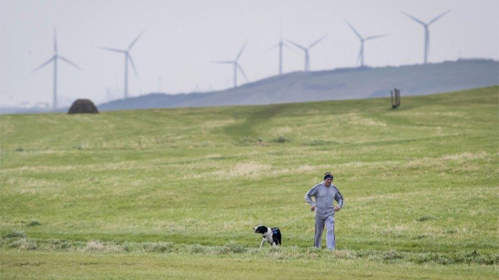 Wind turbines near Whitehaven