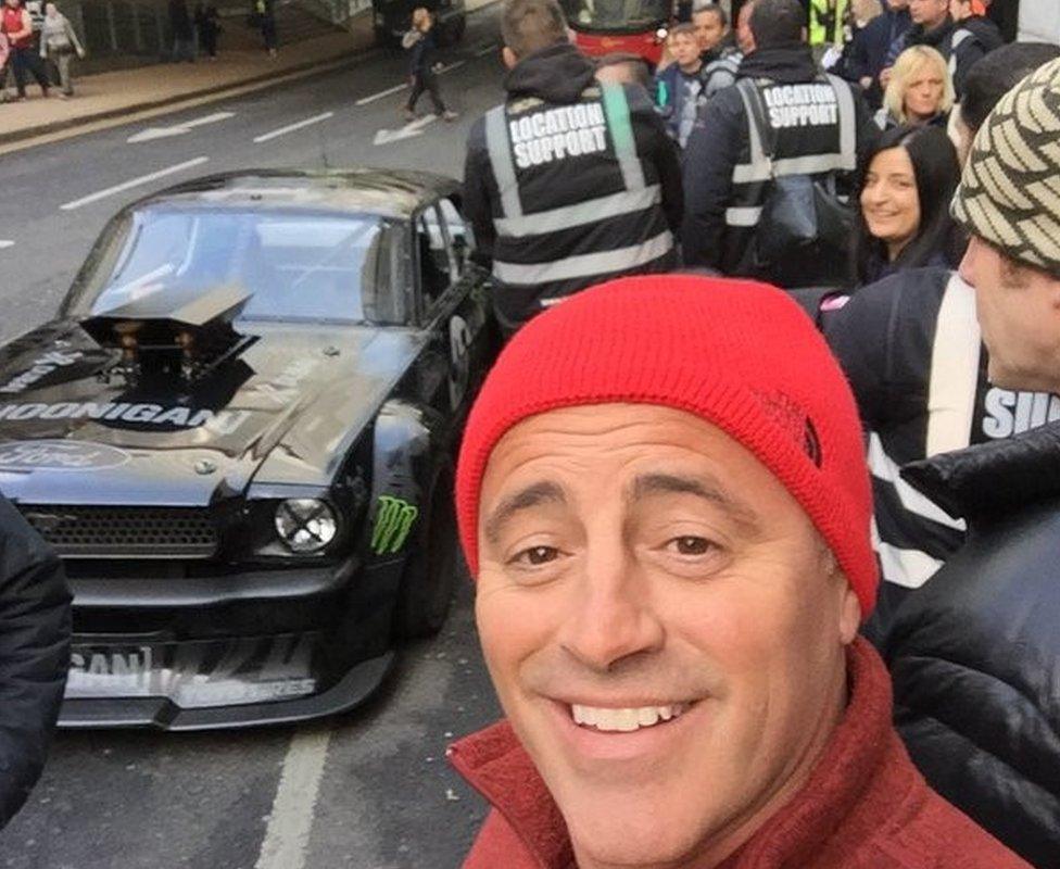 Matt LeBlanc at Canary Wharf