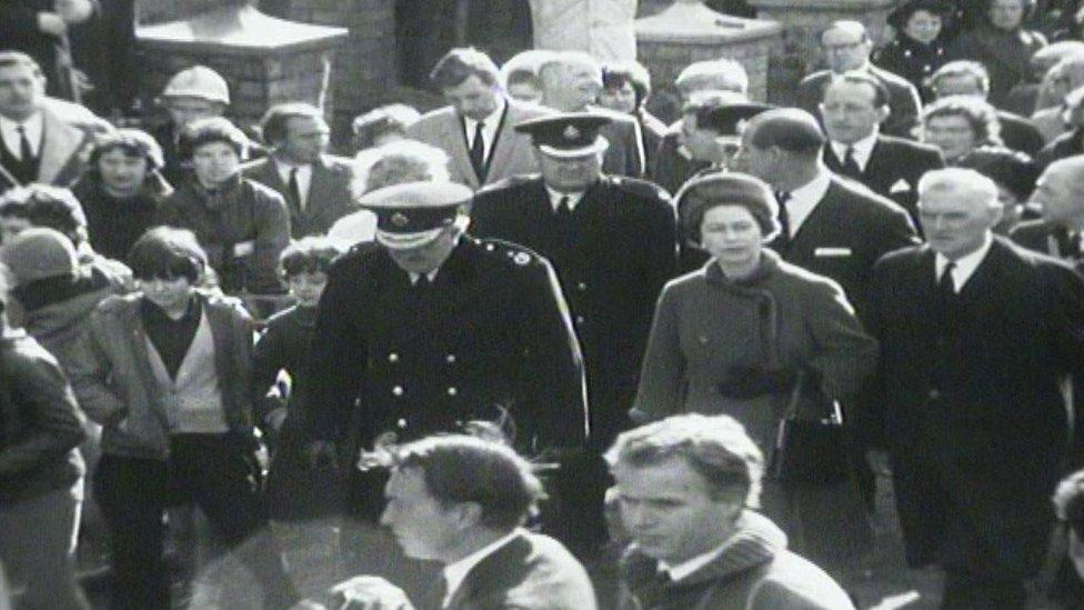 The Queen and Prince Philip visited Aberfan days after the tragedy