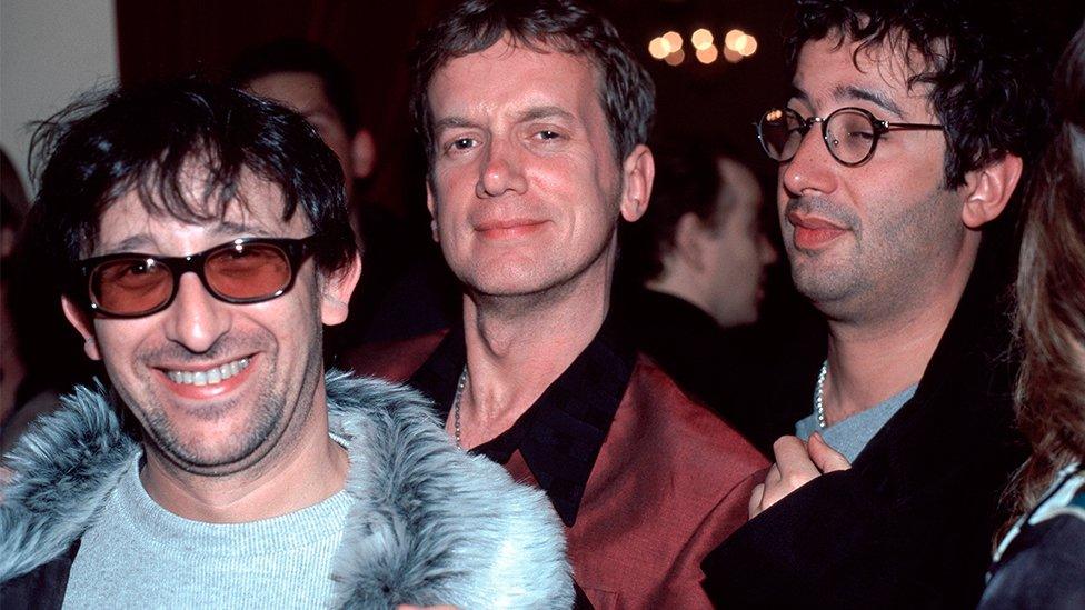 Ian Broudie, Frank Skinner and David Baddiel