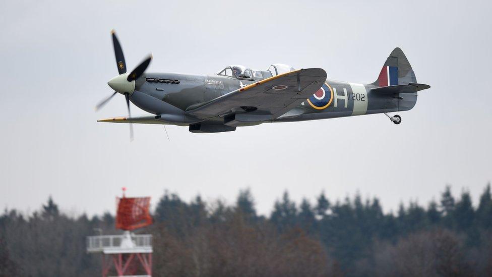 Spitfire flypast