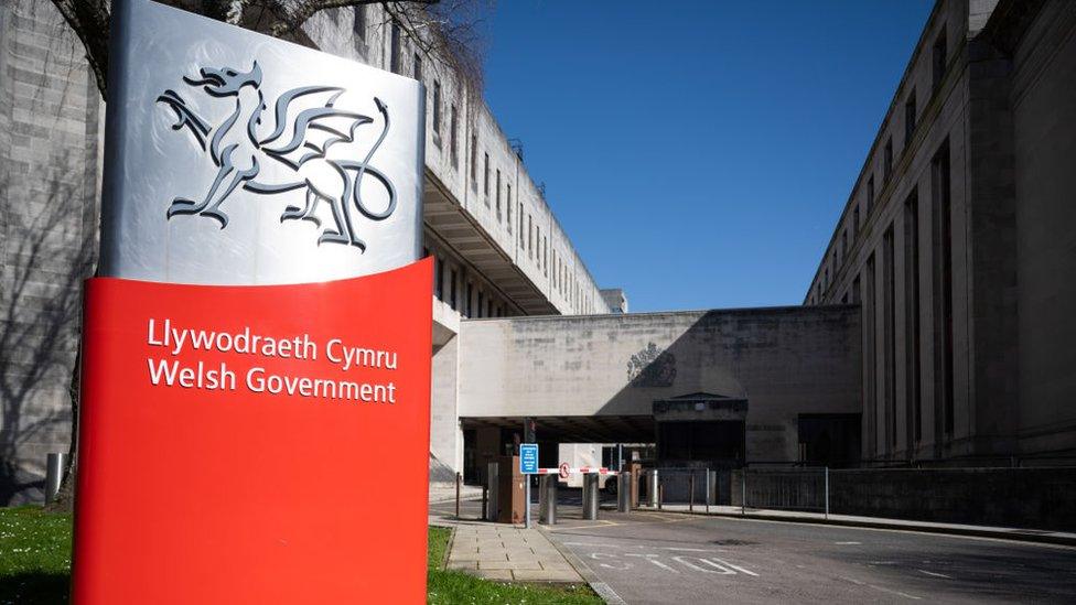 The Welsh Government building in Cathays Park in Cardiff