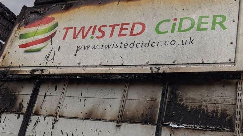 Fire at Twisted Cider