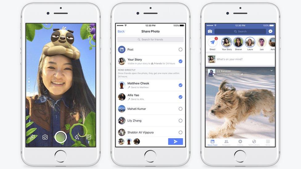 Facebook Stories feature