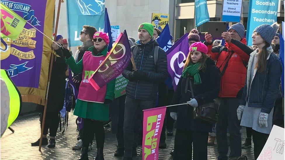 protests at Holyrood