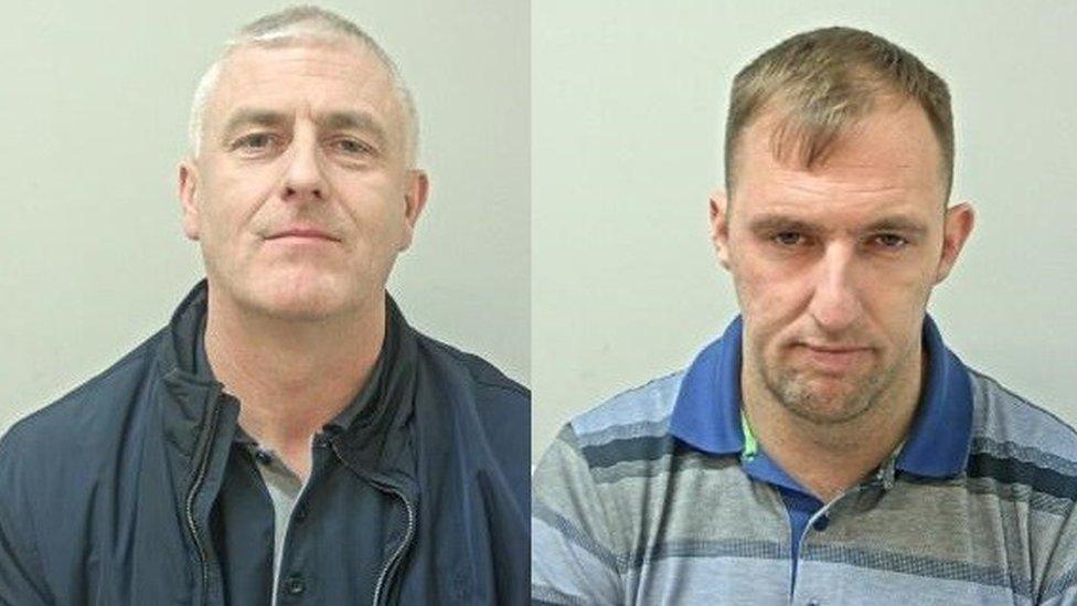 Police want to trace Brian Thexton, 43 and Ronald Thexton, 35, both of Park Road, Bishop Auckland, Durham, in connection with theft and burglary offences