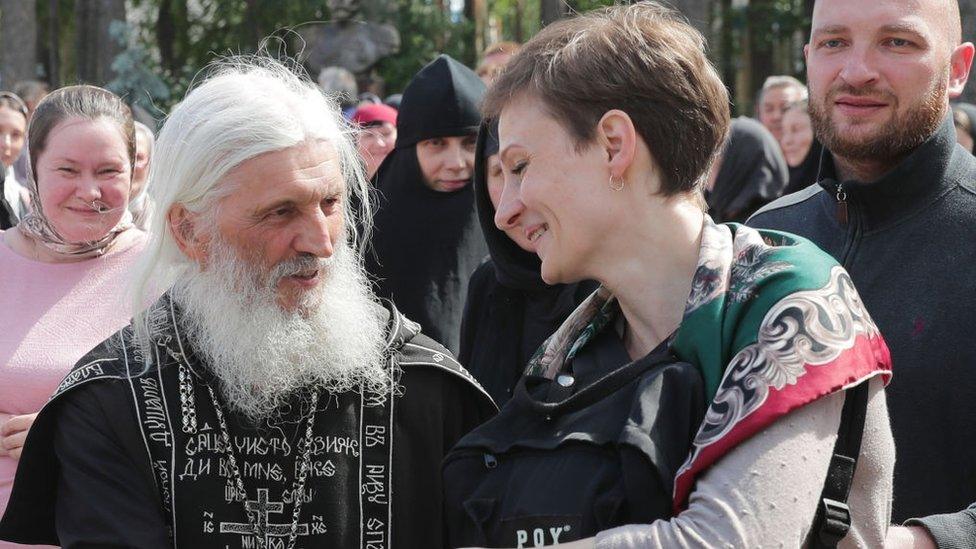 Father Sergiy at Sredneuralsk in June 2020