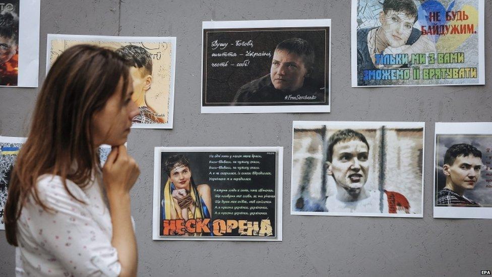 Nadiya Savchenko exhibition in Kiev, viewed by her sister Vera