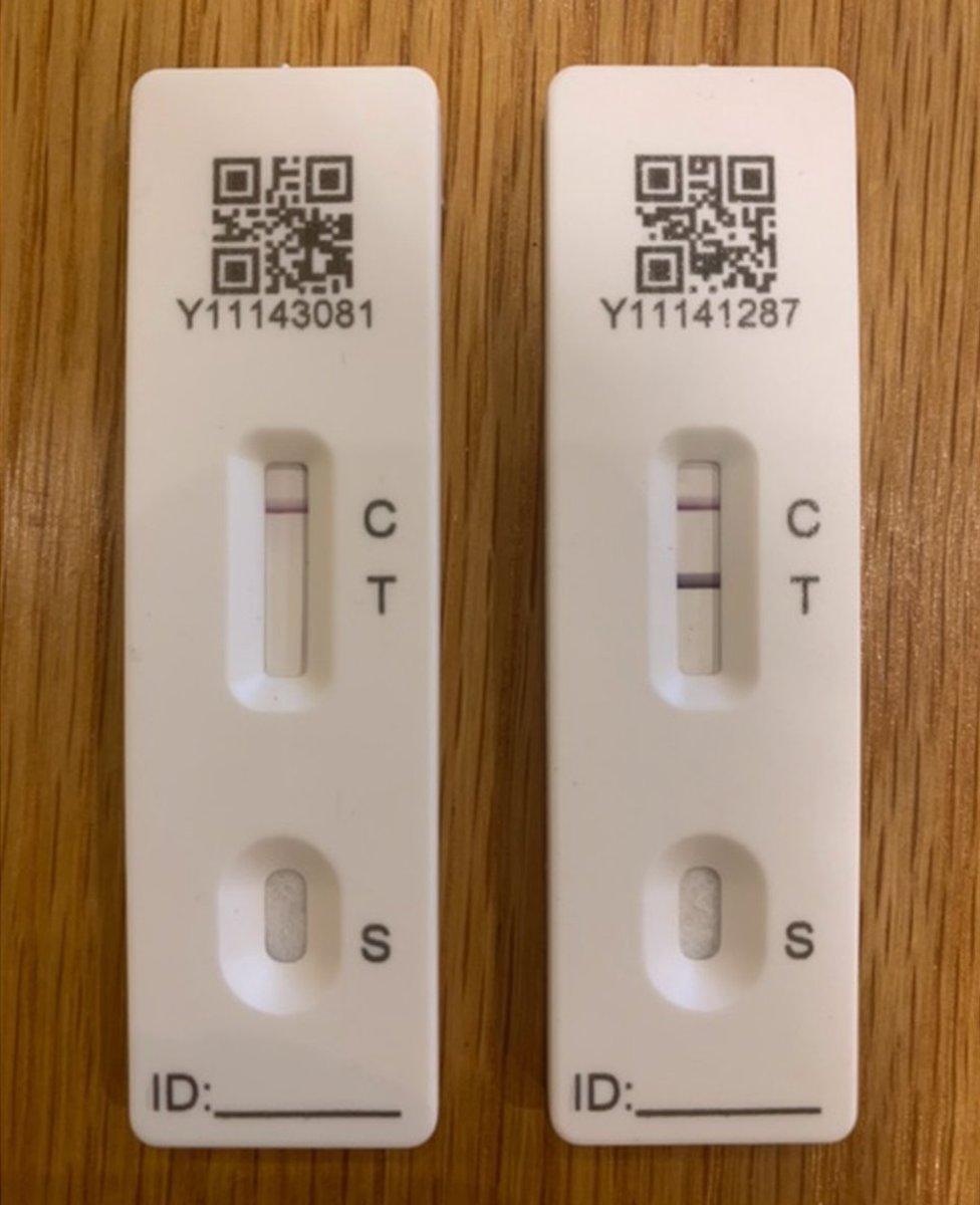 A negative test on Tuesday last week - and on Thursday the positive one