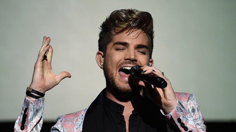 Singer Adam Lambert performs at Miami Magazine's Splashion At Fillmore Miami Beach at Fillmore Miami Beach on 14 July 2015 in Miami Beach, Florida