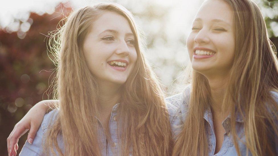 Two schoolgirls