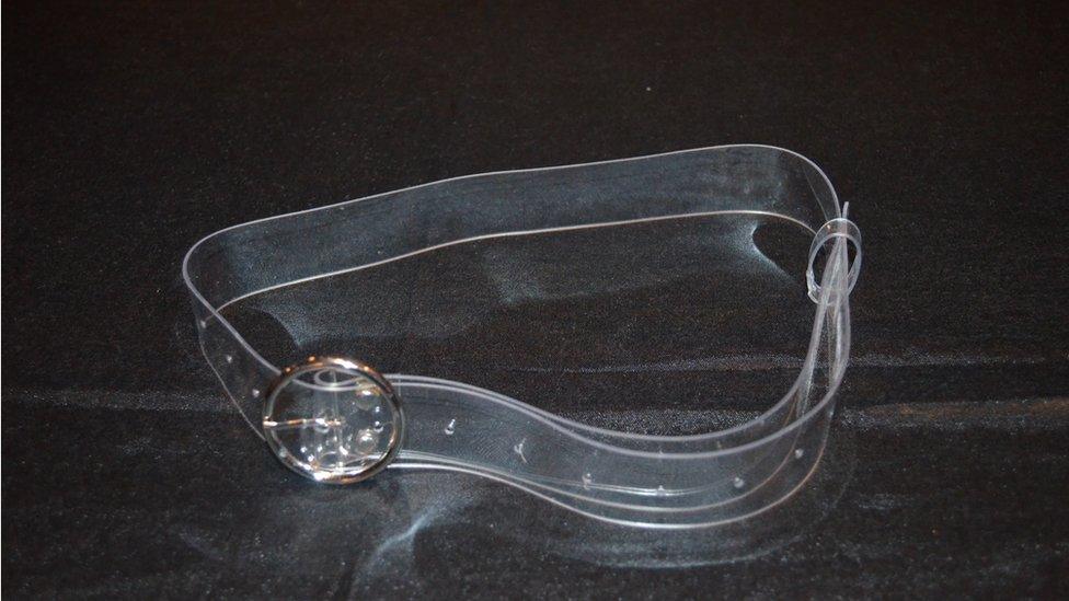 A plastic belt