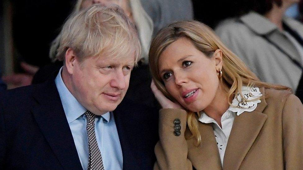 Boris and Carrie Johnson