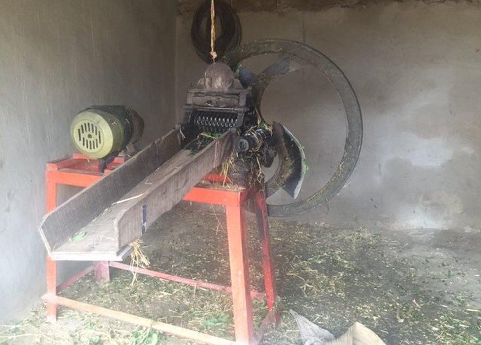 Grass cutting machine used to cut Qaiser's hand off