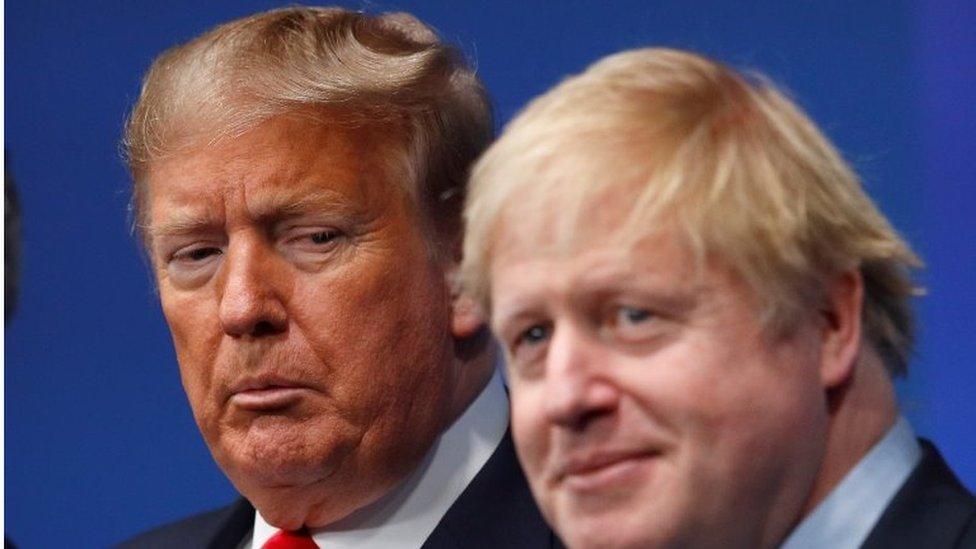 Donald Trump and Boris Johnson