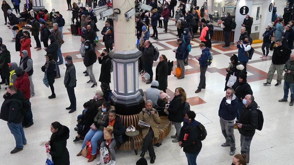 Trains into Victoria station have been cancelled due to Storm Eunice