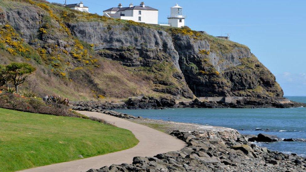 The Blackhead Path at Whitehead in County Antrim