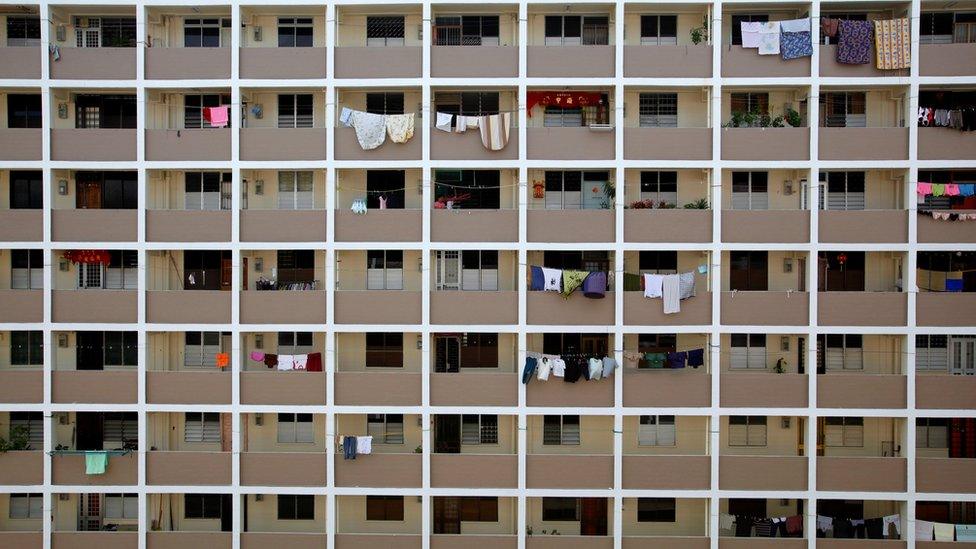 Public housing flats built by Singapore's Housing and Development Board (HDB)