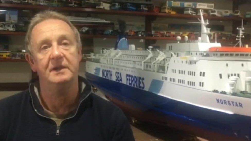 Carl Barlow and his ferry