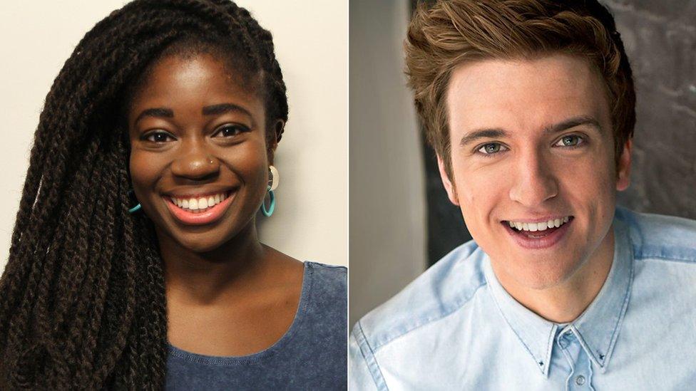 Clara Amfo and Greg James