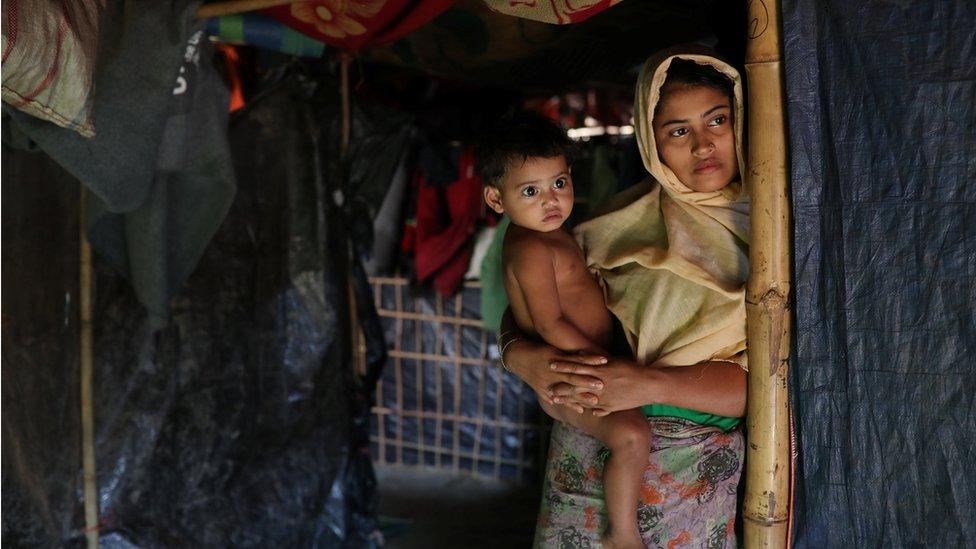 Rohingya mother and child in Bangladesh