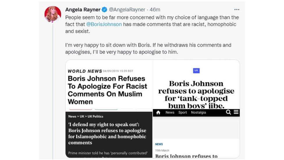 Angela Rayner tweet