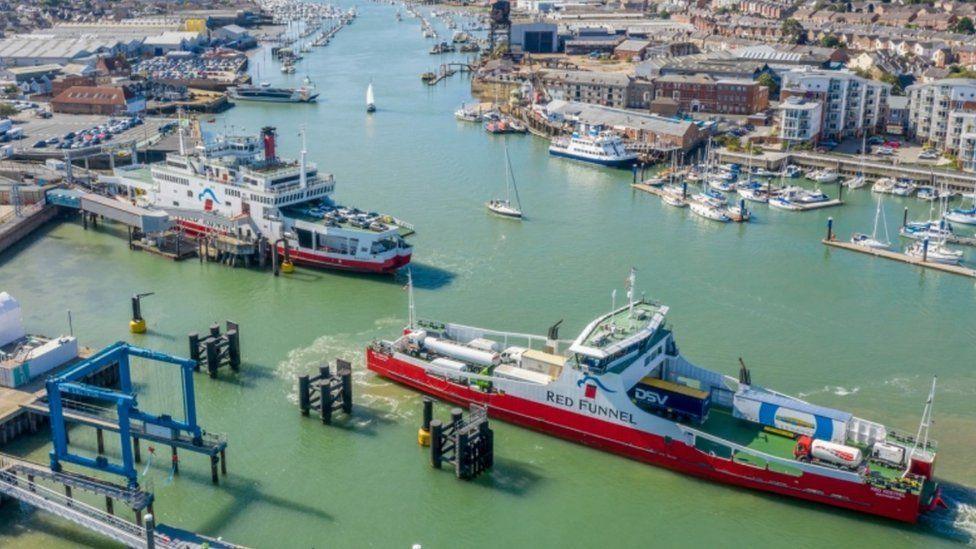 Red Funnel’s vessels in East Cowes