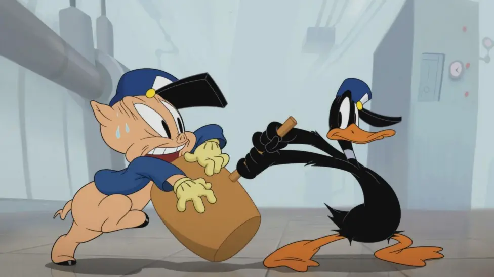 Porky Pig and Daffy Duck