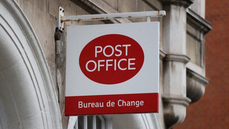 Close up of a Post Office sign