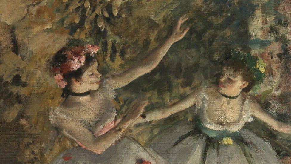 Two Dancers on a Stage, Edgar Degas, 1874