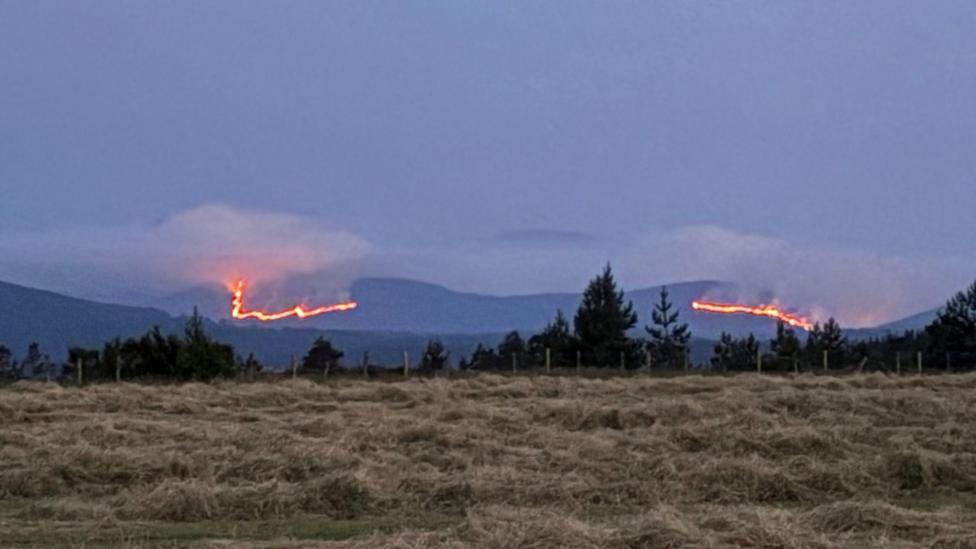 Thumbnail for Cairngorms wildfire burns for third day across nearly four miles