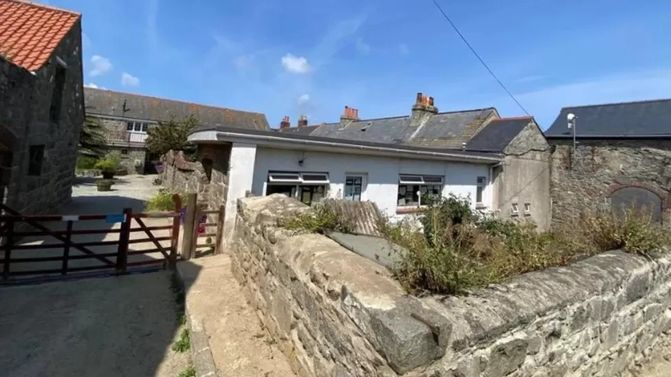 A small school building on Herm in Guernsey