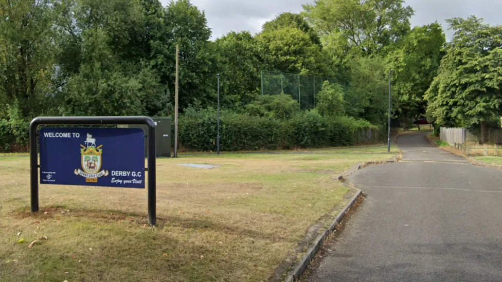 The entrance to Sinfin Golf Course