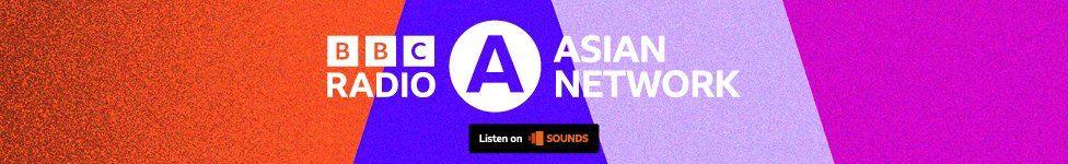 BBC Asian Network logo on colourful background