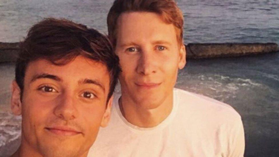 Tom Daley and Dustin Lance Black