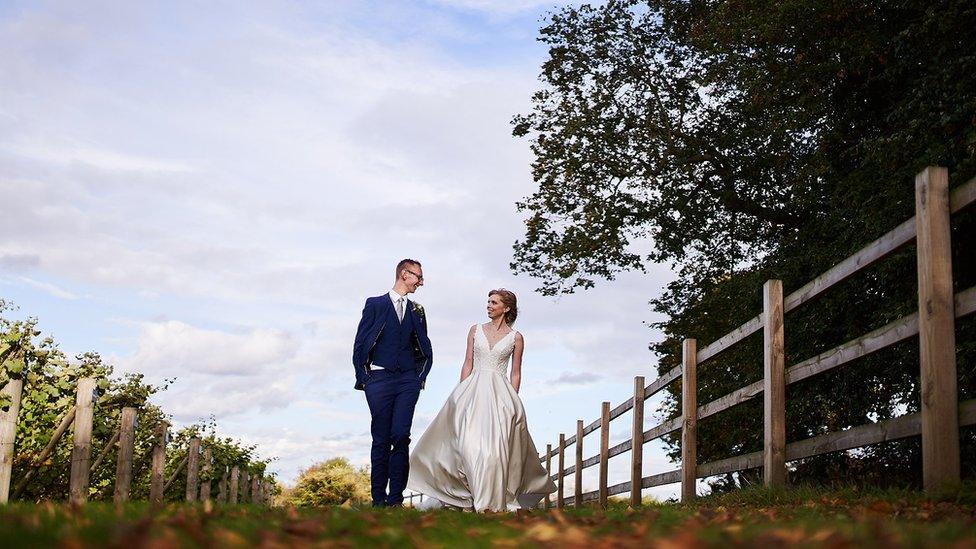 A wedding photo taken by Bushfire Photography