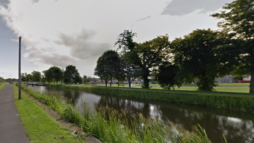 The Union Canal in Camelon