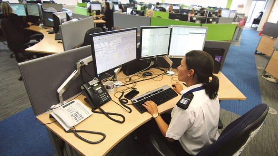 An emergency room call handler at Avon & Somerset Police