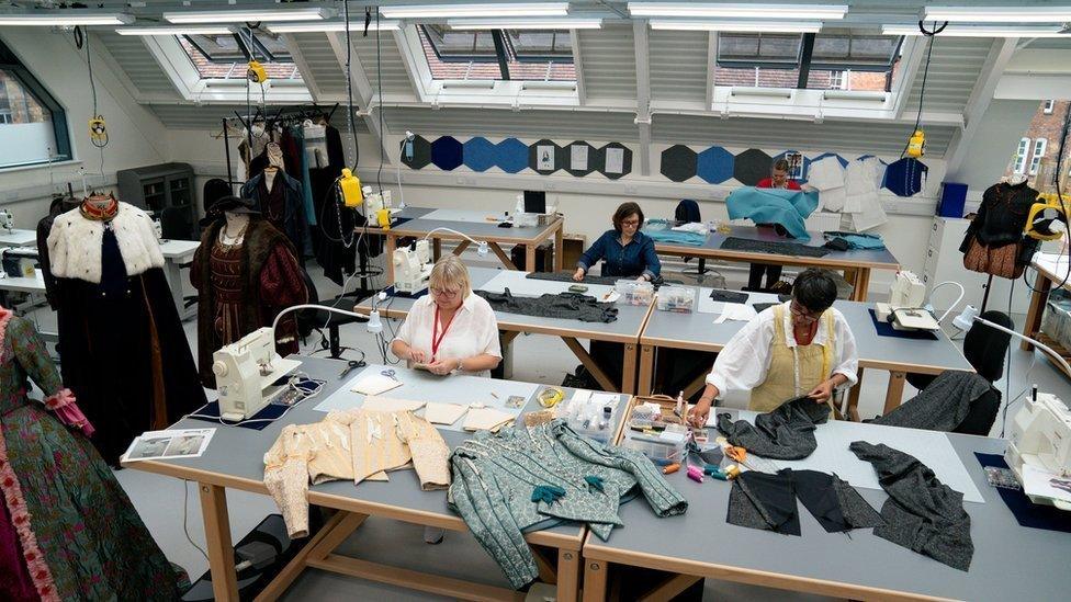 The redeveloped costume workshop