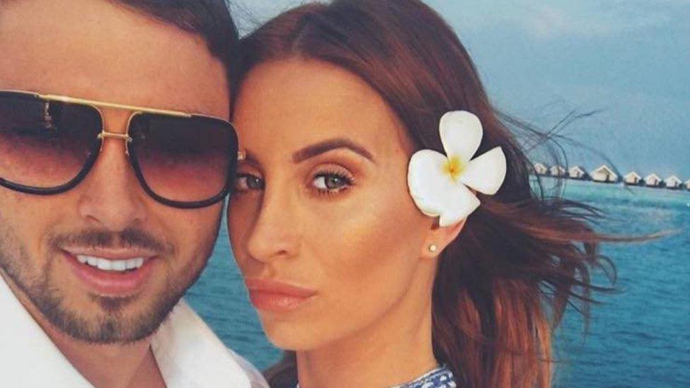 Ferne McCann with ex-boyfriend Arthur Collins